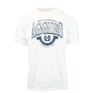 Champion U-State True Blooded Aggies Unisex T-Shirt white